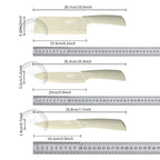 Five-piece beige stainless steel kitchen knife set, including a full set for kitchen, dormitory, household use, including a chef