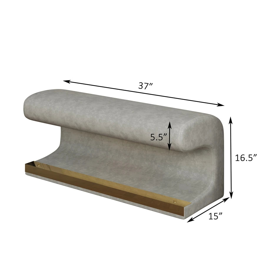 38.19 "storage Ottoman Bench, Bedroom End Bench, Velvet Padded Storage Bench With Buttons, Security Hinges And Storage Bench