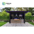 Customized Modular Stainless Steel Outdoor Kitchen Cabinet Waterproof Durable Easily Assembled for Family Backyard Barbecue