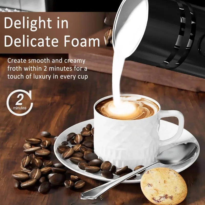 220v 400W Electric Steamer Pot Instant Milk Frother Automatic Hot Cold Foam Maker Plastic Warmer Coffee Latte Cappuccinos