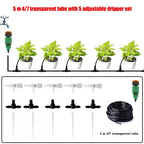 5-20m Garden Drip Irrigation Kit with Regulating valve Potted Plant Watering Device 4/7mm Hose Watering Micro Dripper Greenhouse