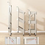 Foldable storage rack Small cart storage rack Multi story floor storage rack Kitchen snack rack Toilet mobile storage rack