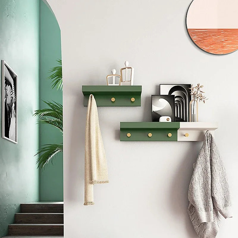Wood Wall Coat Rack Clothes Racks Hanger Display Coat Stand Portable Clothes Hanger Dressing Entrance Hall Furniture for Home