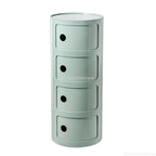 Nightstands Modular Bedside Table Round Large-capacity Storage Bedside Small Cabinet Bedroom Simple Storage Narrow Side Cabinet