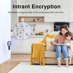 USB Mosquito Swatter Trap Electric Shock Mini Fly Bug Zapper UV Light Portable Insect Racket for Bedroom Pest Control