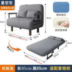 Modern folding sofa bed apartment small apartment simple single and double folding sofa with armrest