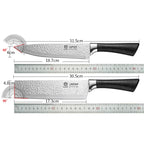 Kitchen knife forged from stainless steel, Japanese-style. Kitchen accessories suitable for chefs for cutting meat and fruits
