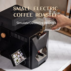 CAFOVO RE-3 Electric Coffee Bean Roaster Machine 200g Direct Fire Stirring Baking Intelligent Dual Mode for Home Use