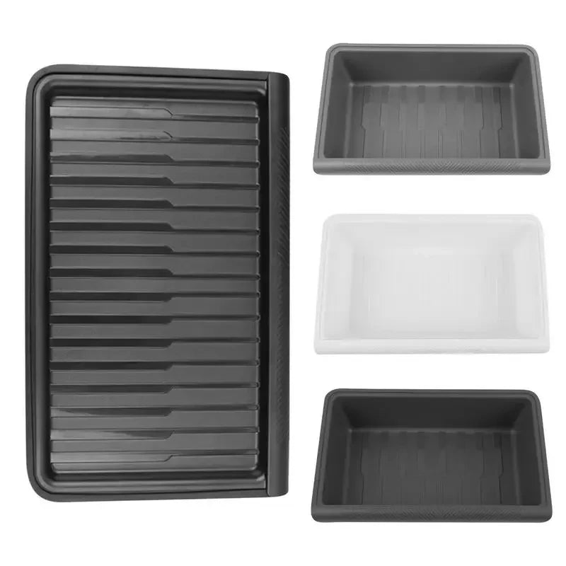 For Tesla Model Y Under Seat Storage Box Case Car Seat Organizer Vehicle Underseat Drawer Holder for Tesla Model Y Interior Tray