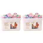 50Pcs Laundry Detergent Soap Box 5 in 1 Multi-purpose Strong Detergent Laundry Cleaning Washing Capsules for Home Dormitory