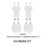 Comfortable Ice Silk Car Seat Covers for Tesla Model Y/3 (2018-2026) | Breathable