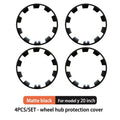 For Tesla Model Y 20 Inch Rim Wheel Hub Protection Patch Protectors ABS Wheel Guard Covers Accessories Auto Exterior 2018-2024