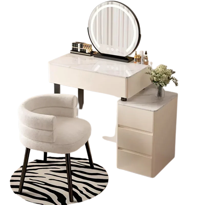 Modern Bedroom Vanity Table Nordic Organizers Storage Girls Vanity Table European Style Tocador Maquillaje Home Furniture