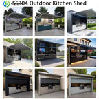 Outdoor Kitchen Waterproof Steel Island for Hotel Use Backyard Garden Courtyard Barbecue Factory Direct Sale Customized