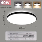 Smart LED Ceiling Light with Remote Control