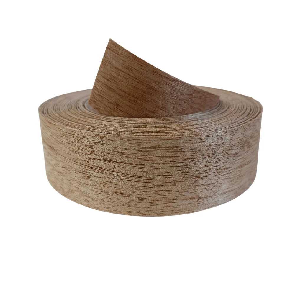 Pre-glued Maple/Birch/Oak/Pine/Walnut/Cherry/Ash/Acacia Wood Edge Banding Strip,Iron on Veneer Edging Trim for Furniture Repair