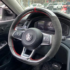 Braid Genuine Leather Car Steering Wheel Cover  for Volkswagen VW Golf R MK7 Golf 7 GTI VW Polo Scirocco 14-16 DIY Car Interior