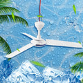 12V Mute Ceiling Fan 19.6inch Silent Camping Tent Hanging Fan without for Outdoor Hiking Bed Home BBQ