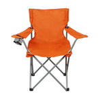 2 Pack Folding Camp Chairs with Cup Holder Portable Quad Frame Durable Outdoor Seating Tailgating Camping Sports Events
