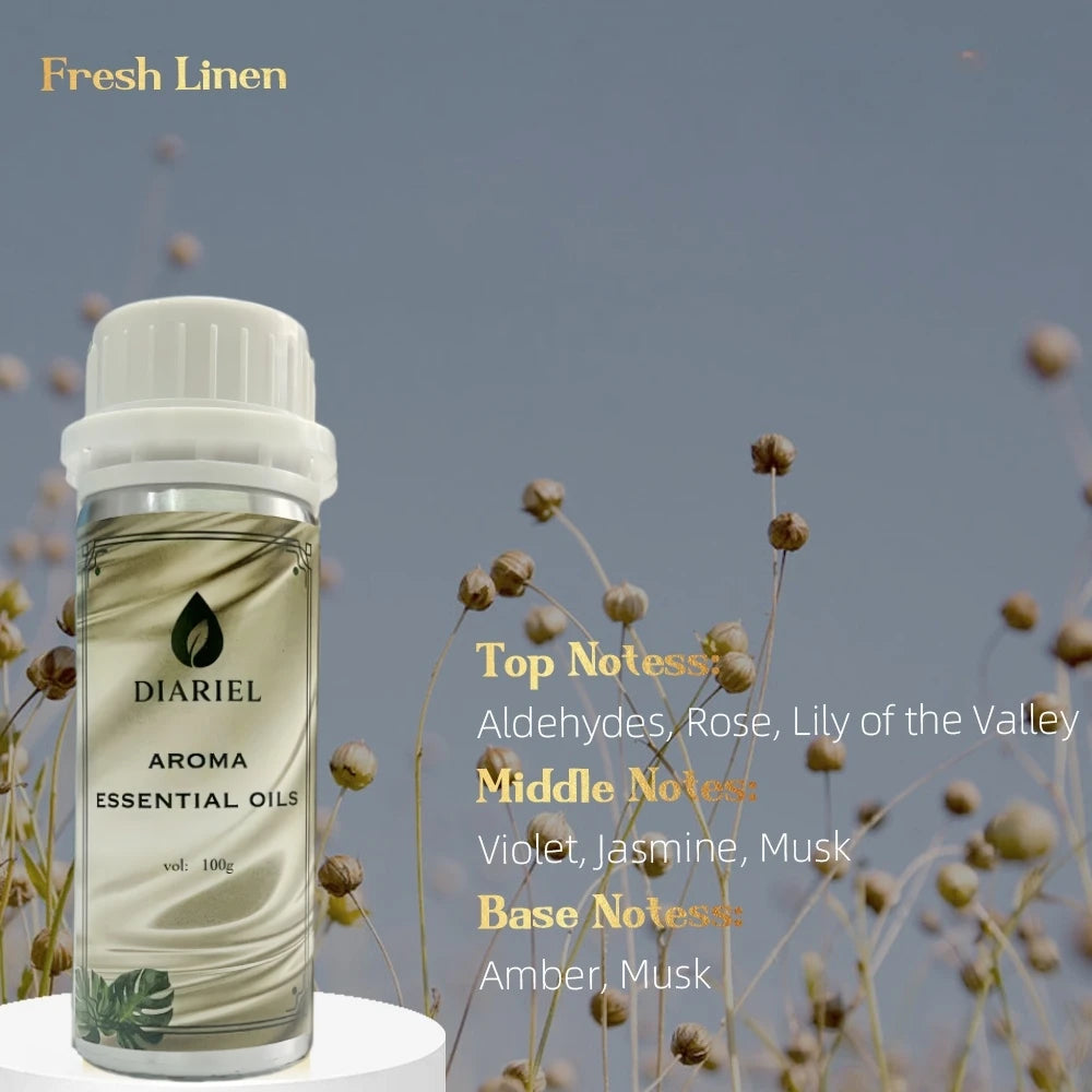 Diaurelle 100ML flower Aromatherapy For Diffuser Hotel Collection Fragrance Oil Pure Nature Plant Extract Aroma Essential Oil