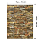 70cmx1/2/3/5/10m Brick Pattern Wall Sticker Decoration PVC 3d Wallpaper Waterproof Wall Sticker for Children's Room Home Bedroom