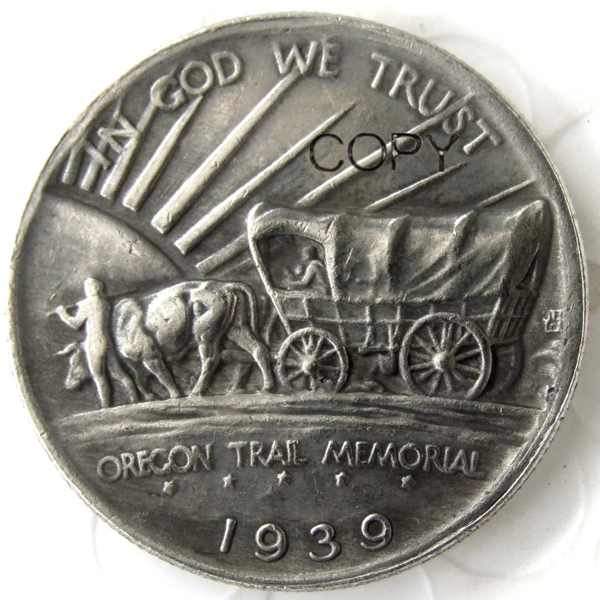 USA 1926-1939-PSD Oregon Commemorative Half Dollar Silver Plated Copy Coin