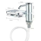 Kitchen Sink Soap Dispenser Detergent With Storage Rack Hand Pressure Liquid Dispenser Extension Tube Kit Kitchen Accessories