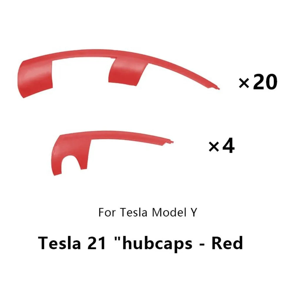 21 Inch Wheel Cover Rim Patch For Tesla Model Y 2021-2023  Uberturbine Hub Cap Protectors ABS Rim Protector 2024 Accessories
