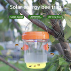 Solar Wasp Trap Waterproof Outdoor Hanging Trap Non-Toxic Bee Hornet Traps Wasp Fly Trap Light Reusable Garden Fruit Fly Catcher