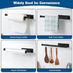 Kitchen Paper Towel Holder Adhesive Toilet Paper Holder Tissue Hanger Wall Stand Napkin Rack Bathroom Accessories Organizers