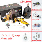 Cyberlimited Edition High Quality Spray Gun For Cars 1.3/1.8mm Nozzle Gold Painting Gun  Water Based Air Spray Gun Airbrush