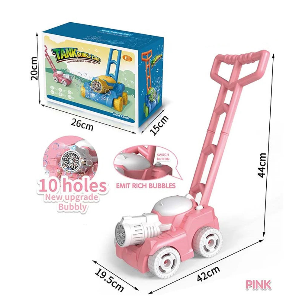 Electric Bubble Lawn Mower Car for Kids - Outdoor Fun