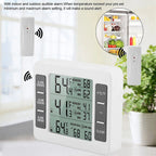 Long Transmission Range For Fridge Wireless Wireless Thermometer With Freezer Alarm Freezer Alarm Fridge Temperature Measurement