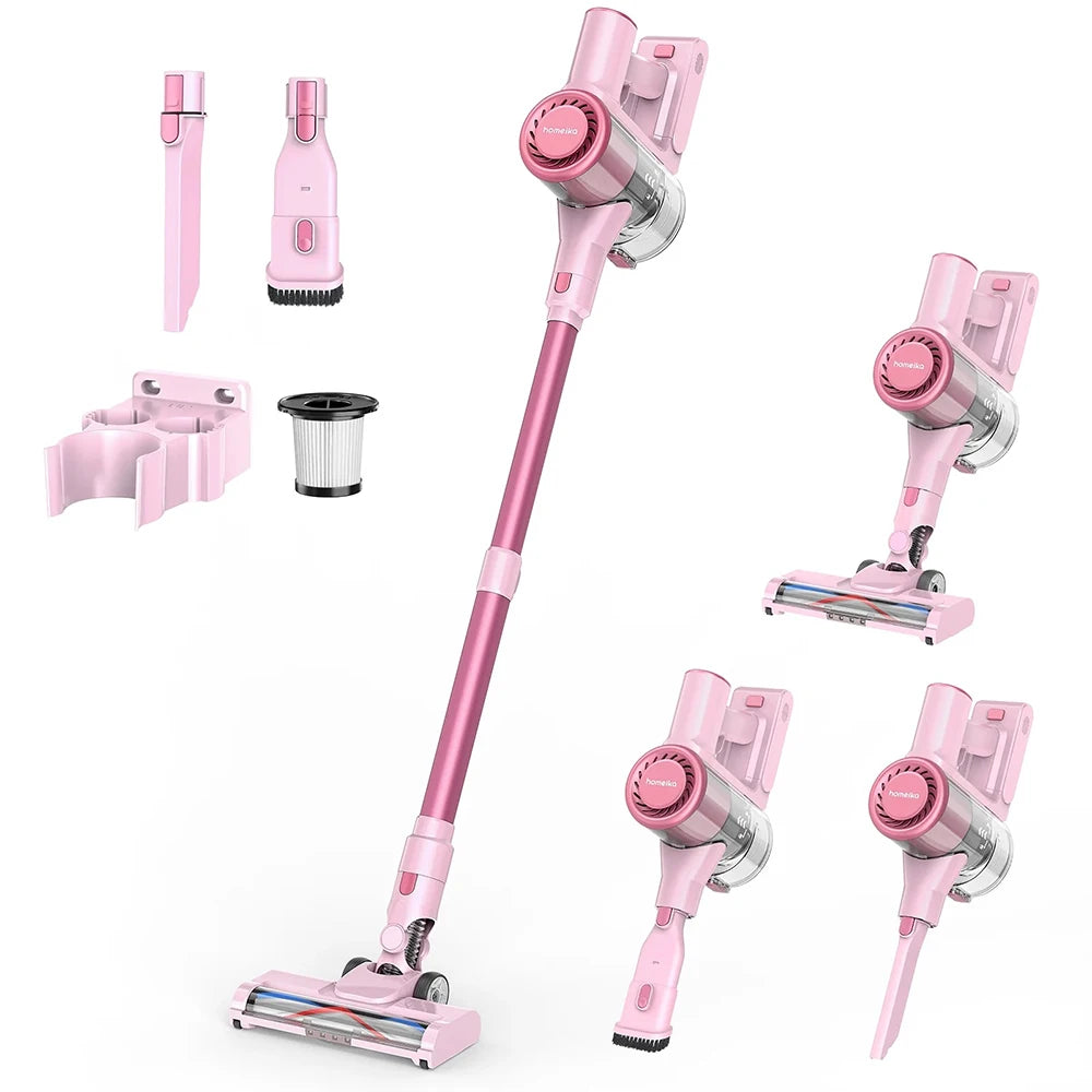 Homeika Cordless Vacuum Cleaner,28KPA 55mins Powerful Suction 8-in-1 LED Display,One-Click Dust Emptying for Pet Hair/Allergies