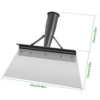 Multi-Use Cleaning Shovel Head 9.8inch Garden Pig Farm Pigeon Chicken Coop Manure Shovel Stainless Steel Weeding Hand Shovel