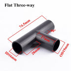 2-30Pcs ID 16mm PVC Pipe Fittings Straight Elbow Tee Garden Water Connector Tent Wardrobe Fixed Fittings Plants Support Joint