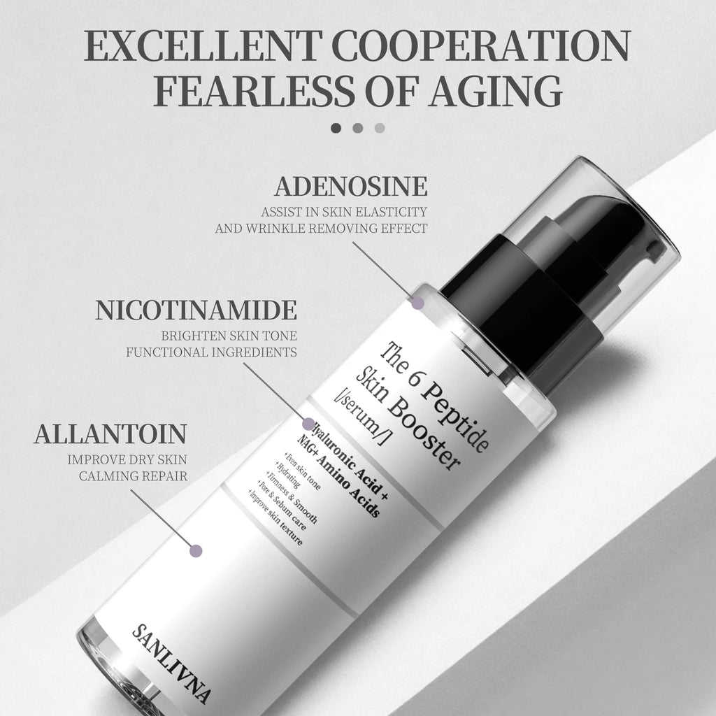 6 Peptide Essence Facial Skincare Set
