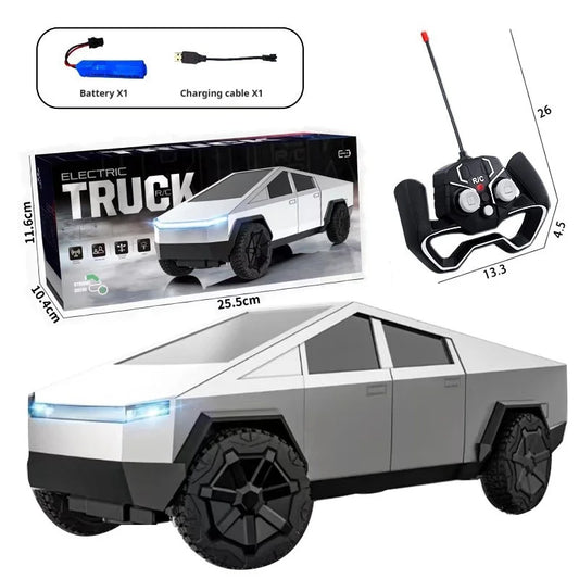 Tesla Cybertruck RC Toy Car – Drop-Resistant, Remote Control Simulation Vehicle for Kids, Gift-Boxed Model | AlluCanFind