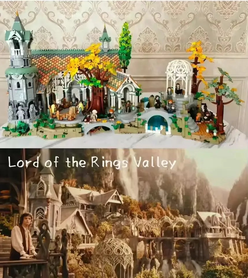 6167pcs Film Series of the Rings Street View Building Blocks Model Compatible 10316 Style Bricks Toy Kid Gifts