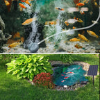 6V 2W Solar Panel Water Pump Solar Powered Oxygenator 0.8L/min Air Oxygen Pump Aerator Battery-free for Landscape Decoration