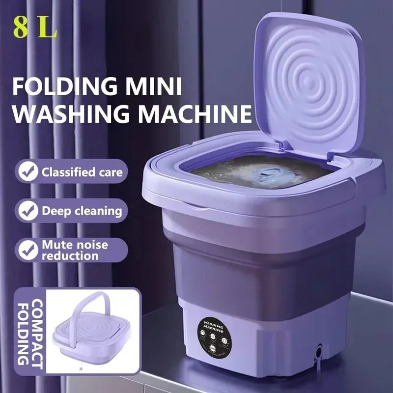 8L Portable Folding Washing Machine