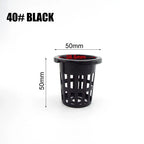 50pcs Hydroponic Soilless Mesh Net basket Plant veg Grow Nursery Cup Pot Sponge tray Aeroponic Veg Planter Clone Colonization q1