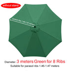 Parasol Replacement Cloth Outdoor Garden Banana Umbrella Cover Waterproof Sunshade Canopy For 6 Ribs/8 Ribs Parasol