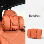 Advanced Sensory Bubble Cotton Car Headrest Anti-Stain Leather Neck Pillow And Waist Cushion Set for Mazda MX5 CX3 CX8 MX-5 CX30
