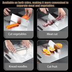 Kitchen-specific cutting board, 316 stainless steel double-sided panel, kitchen accessory tools, food-grade meat cutting board