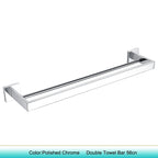 Chrome Polished WC Accessories Toilet Paper Holder Wall Hook Towel Bar Robe Hanger Rack Stainless Steel Bathroom Hardware Set