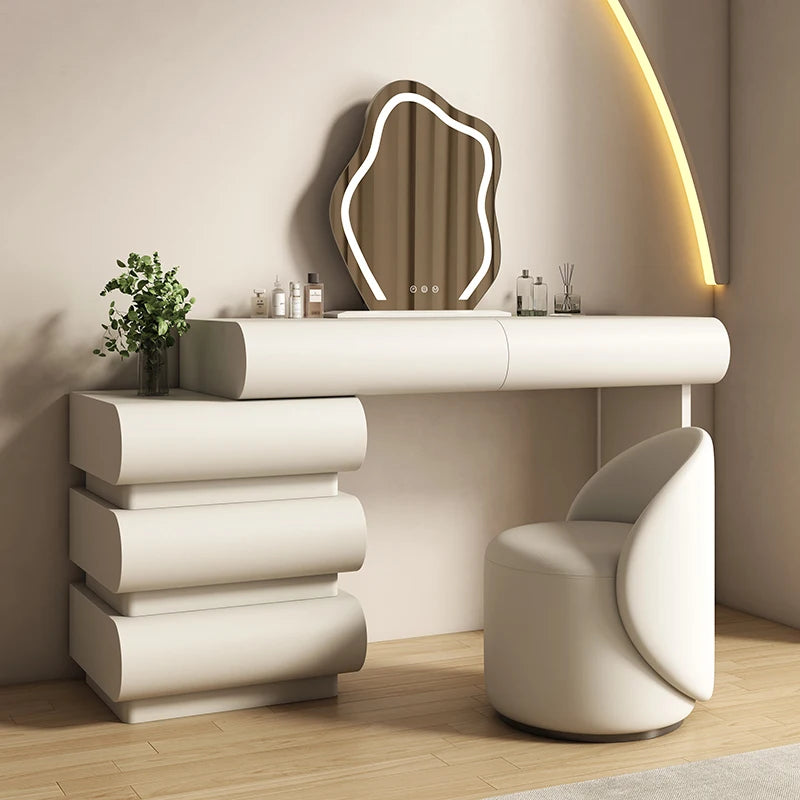 Cream-style Dresser Closet Drawers Beige Luxury White Dressing Table Living Room Unique Comoda Pra Quarto Furniture Home