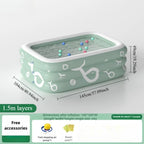 Summer family outdoor thickened inflatable swimming pool, float boat with sunshade, slide, family oversized water toys