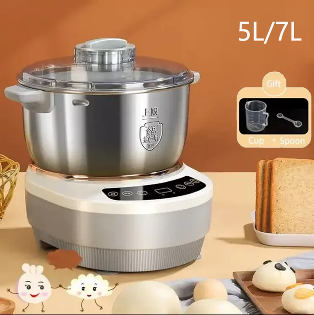 Dough Kneading Machine 5L 7L Dough Maker Electric kneading Machine Dough Mixer with Fermentation Function 25-38°C/77-100 ℉