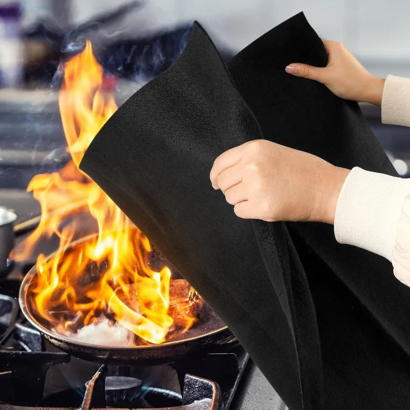 2mm/5mm Heat Insulation Flame Retardant Felt Non-woven Welding Blanket Fireproof Carbon Fiber Wire Fireproof Cotton